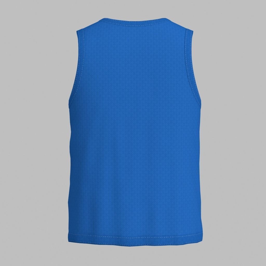 Basketball Jersey Low-poly 3D model_4