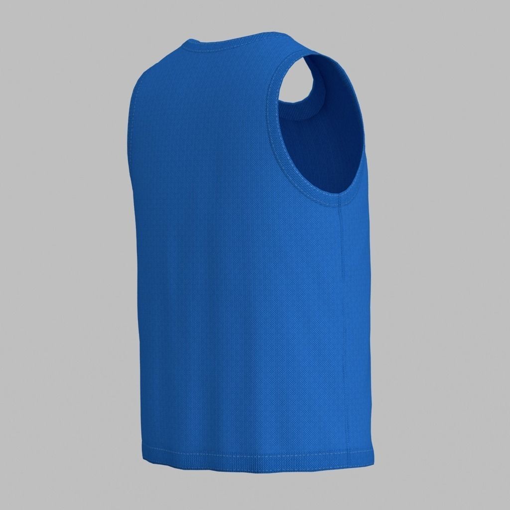 Basketball Jersey Low-poly 3D model_3