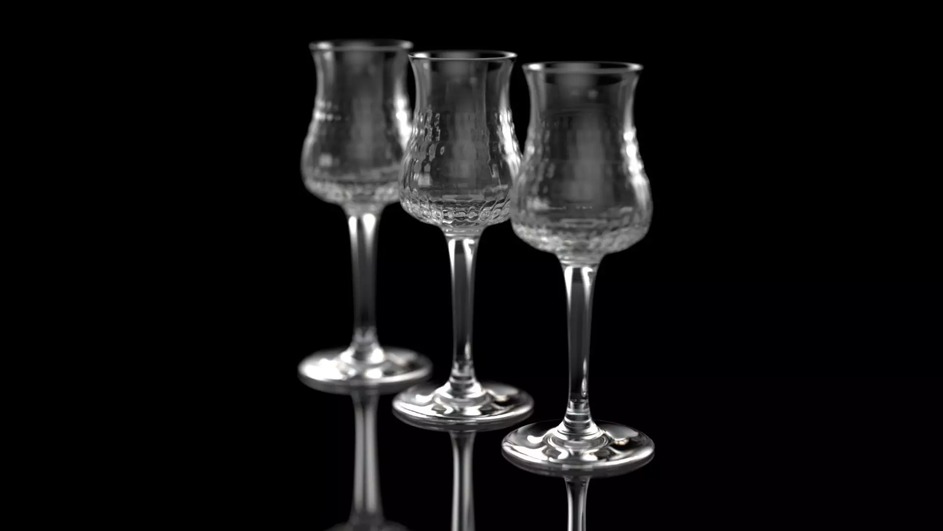 Crystal Champagne Glass Free 3D model