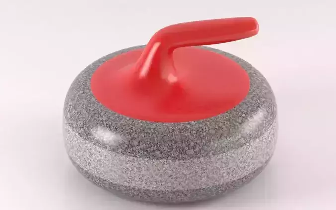 Curling stone 3D model