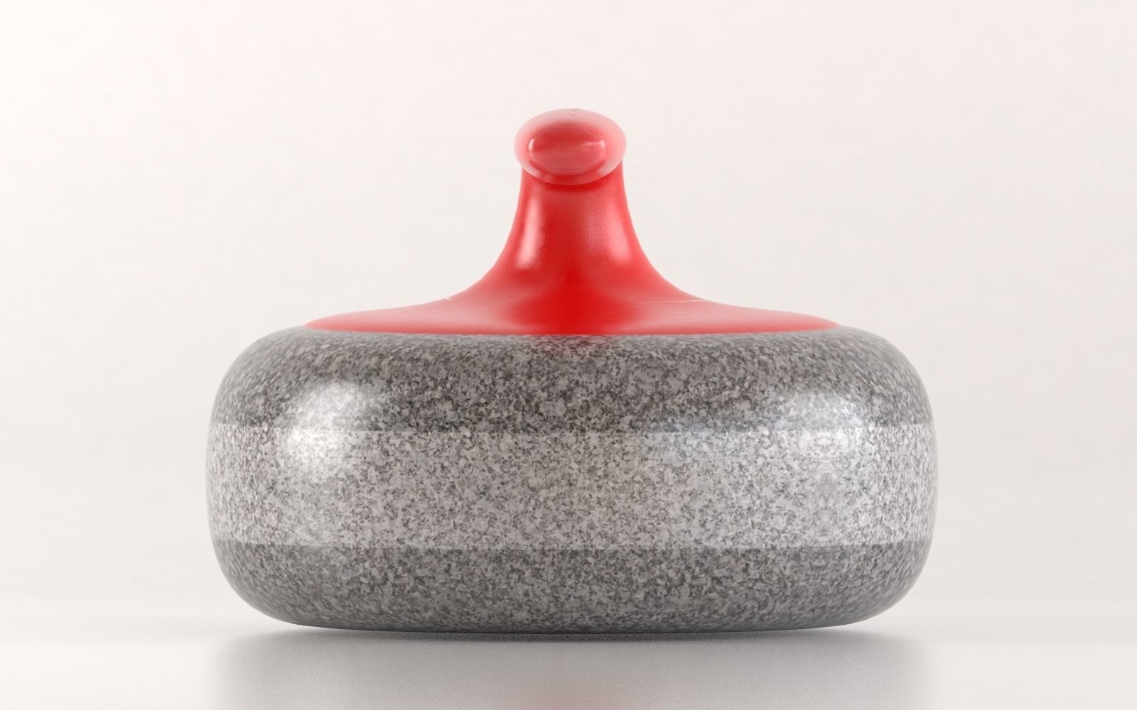 Curling stone 3D model_3