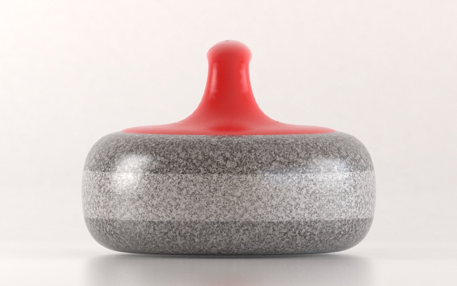 Curling stone 3D model_2