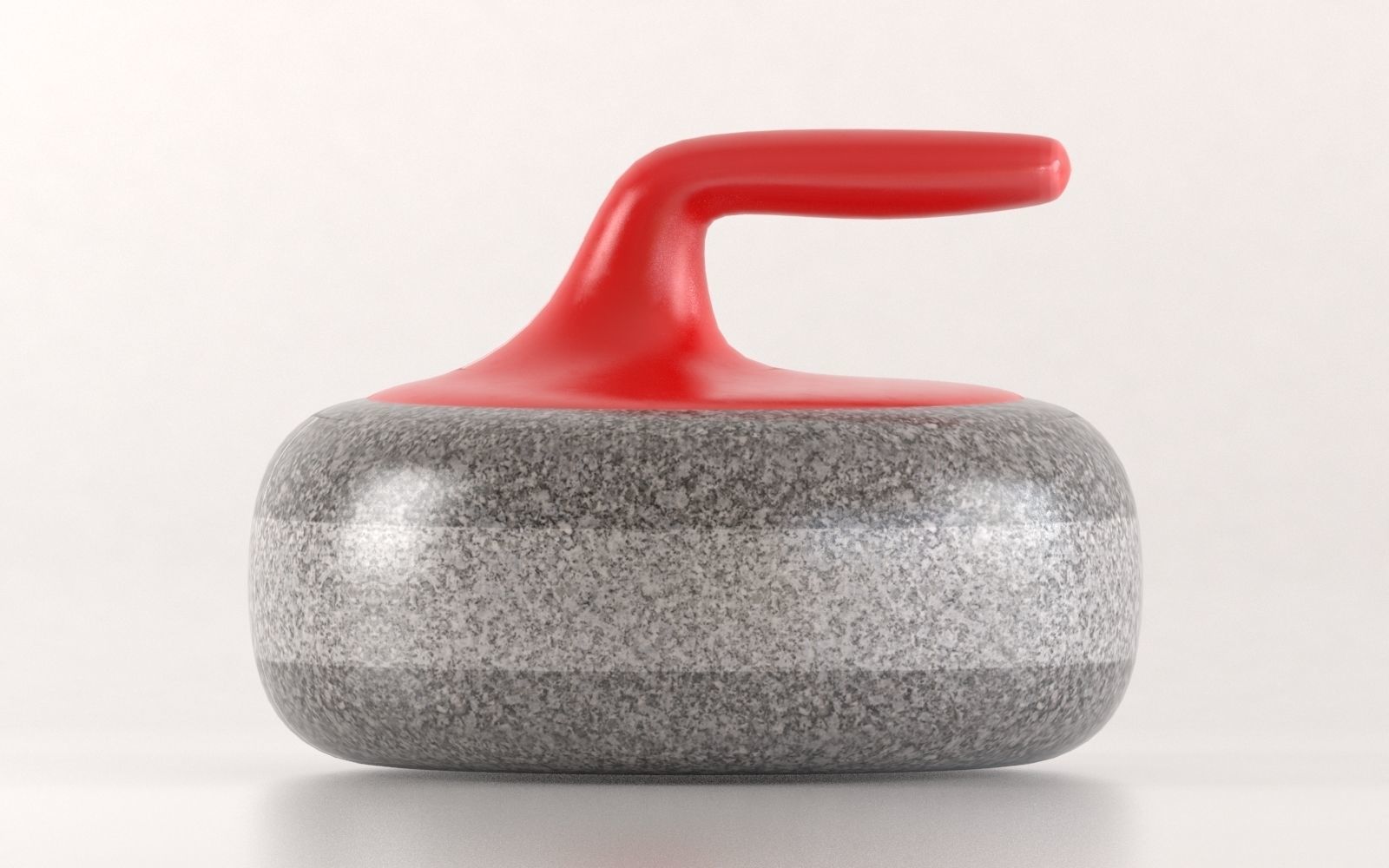Curling stone 3D model_1