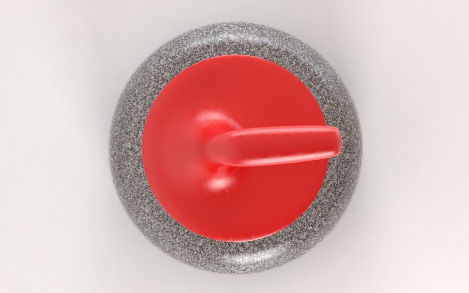Curling stone 3D model_4