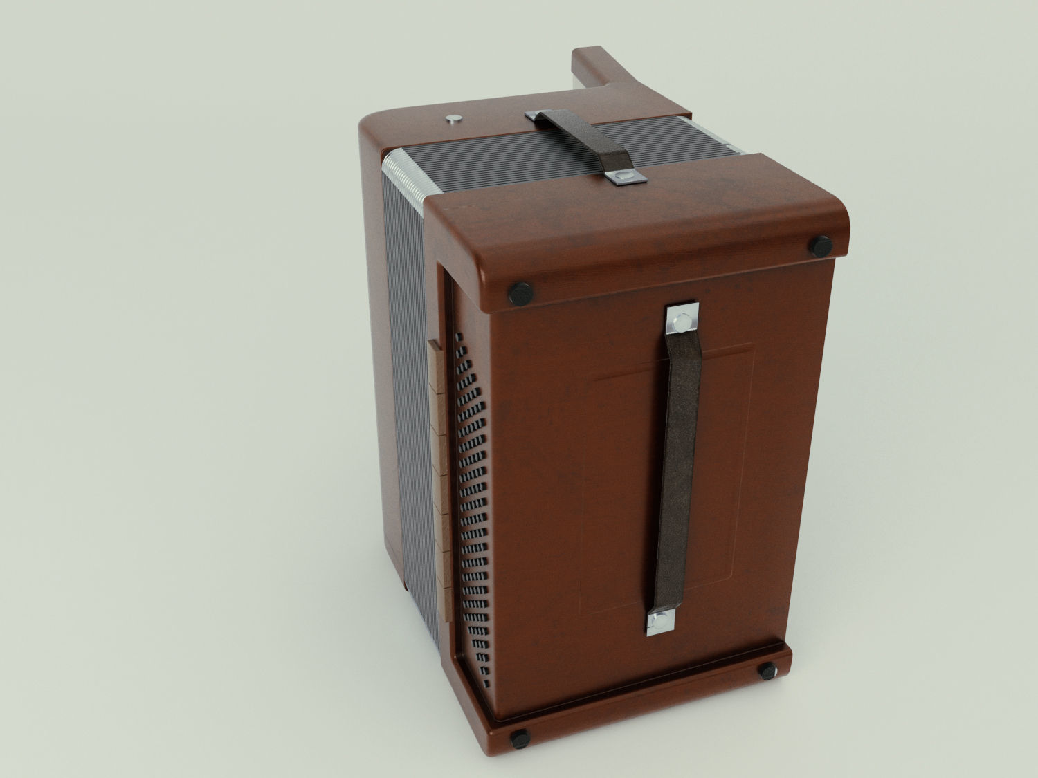 Accordion 3D model box Low-poly 3D model_15