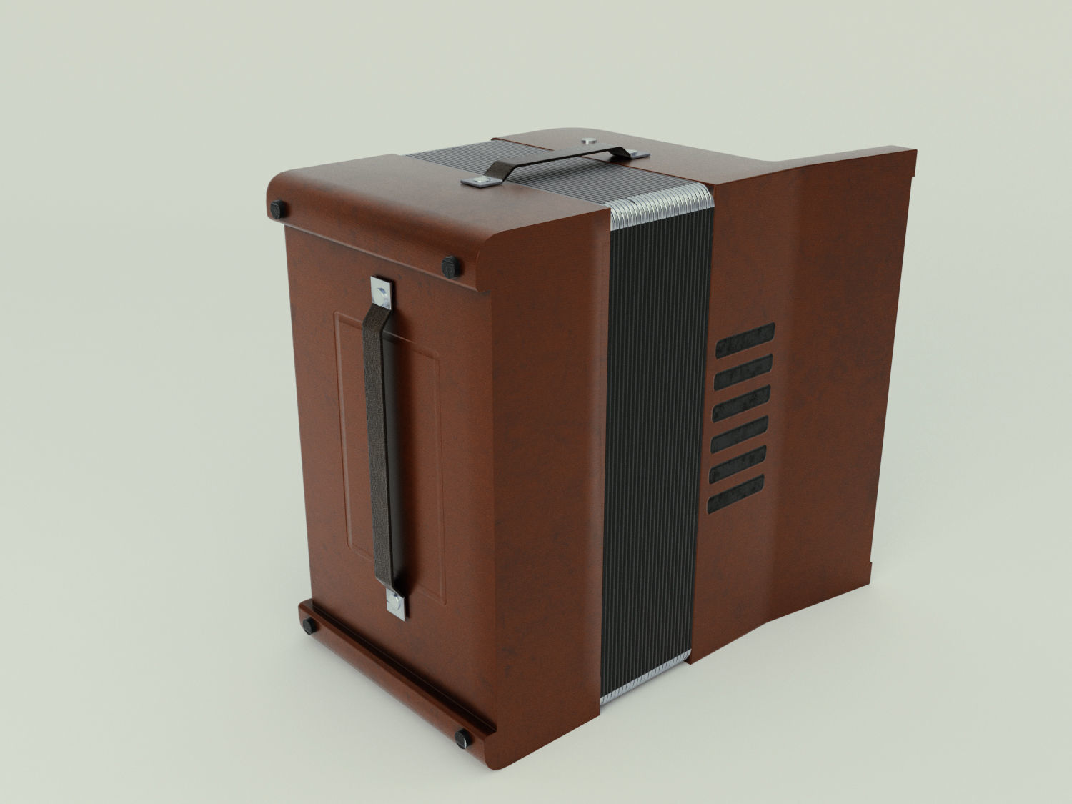 Accordion 3D model box Low-poly 3D model_18
