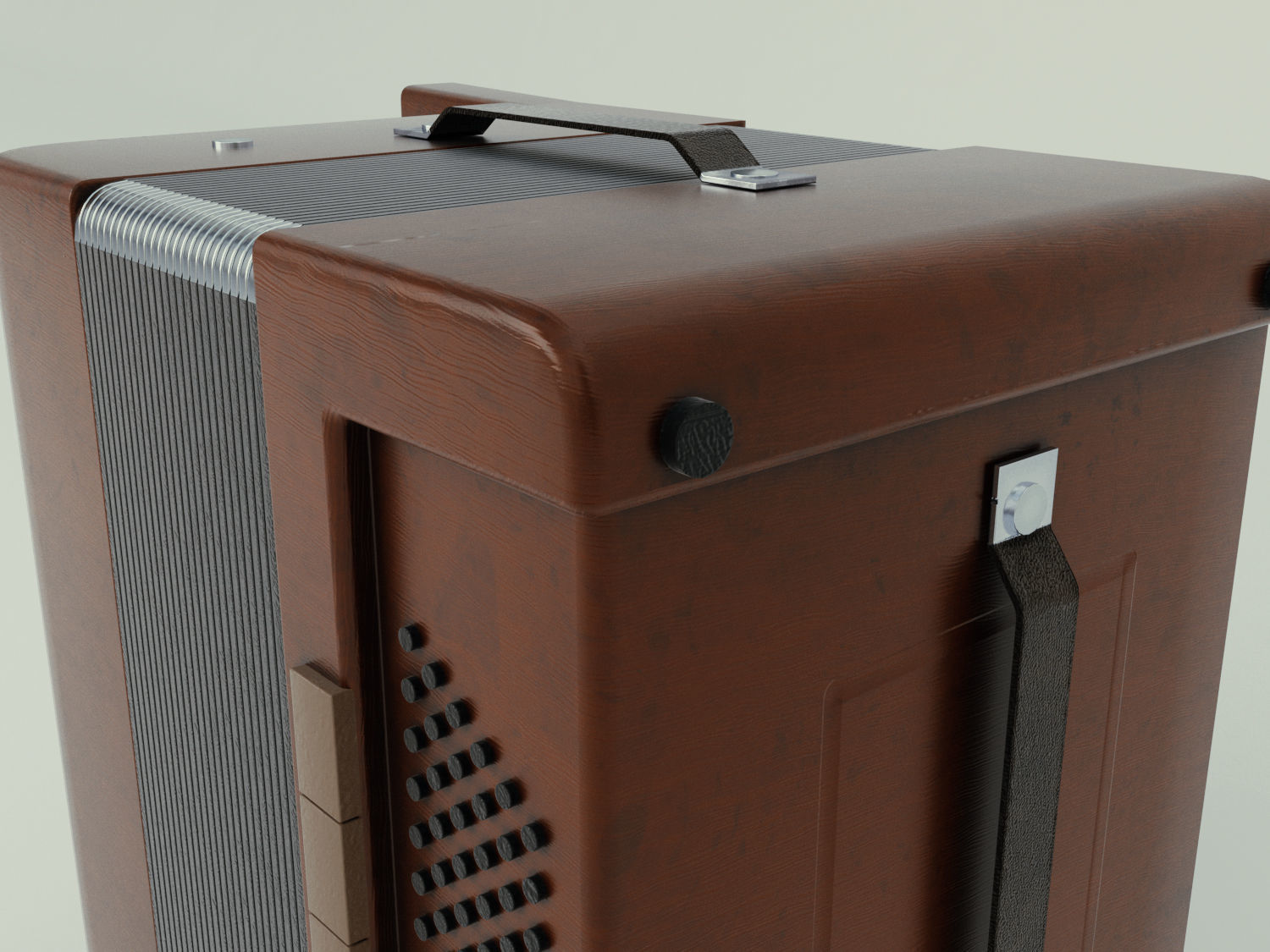 Accordion 3D model box Low-poly 3D model_28