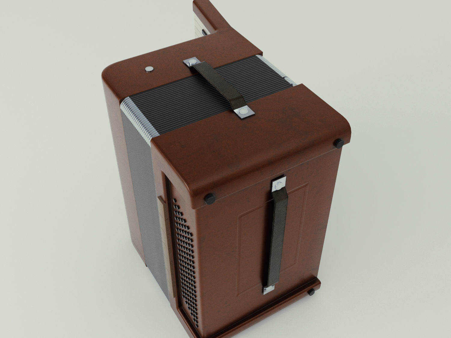 Accordion 3D model box Low-poly 3D model_10
