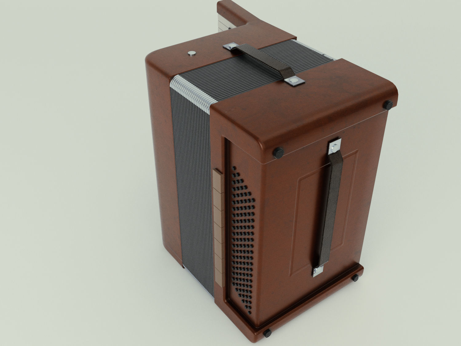 Accordion 3D model box Low-poly 3D model_17