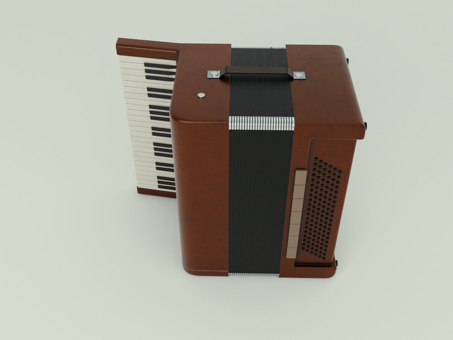 Accordion 3D model box Low-poly 3D model_7
