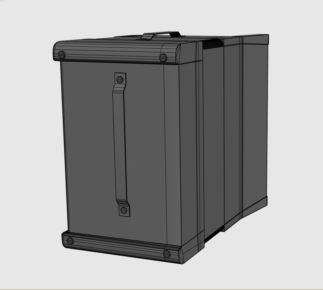 Accordion 3D model box Low-poly 3D model_30