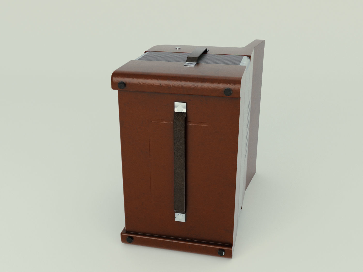 Accordion 3D model box Low-poly 3D model_14