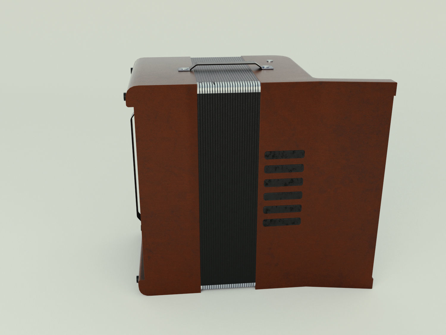 Accordion 3D model box Low-poly 3D model_21
