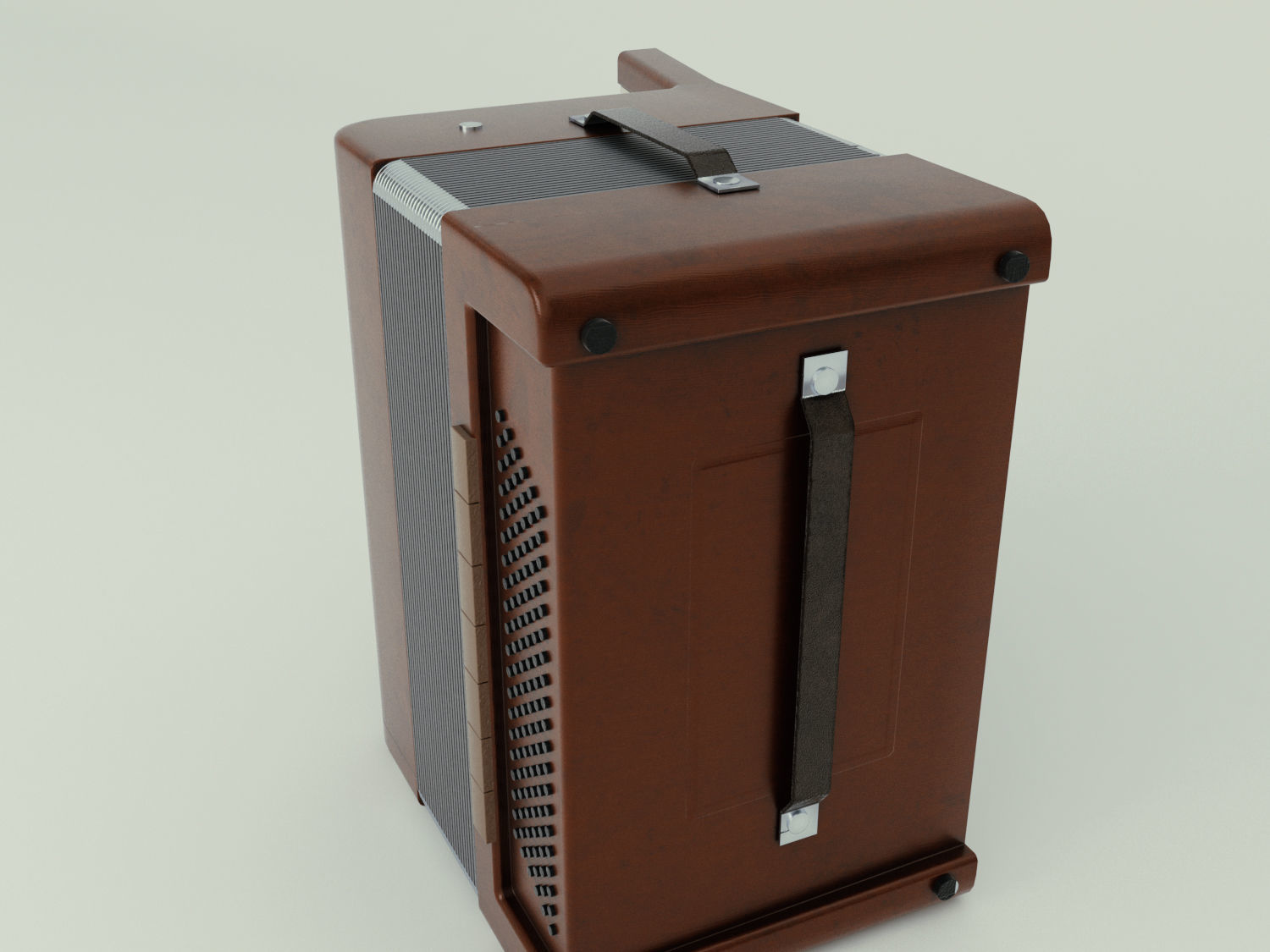 Accordion 3D model box Low-poly 3D model_8