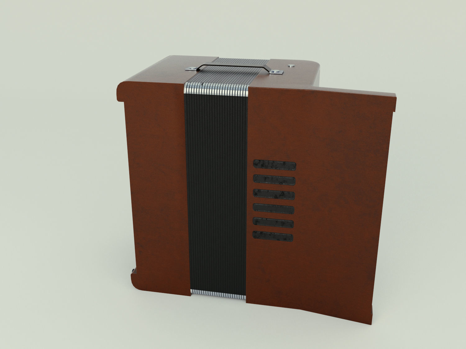 Accordion 3D model box Low-poly 3D model_22