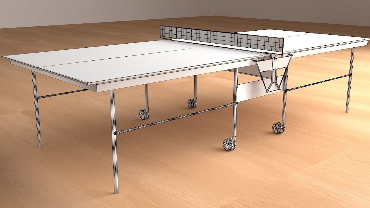 Tenis Table 3D model_4