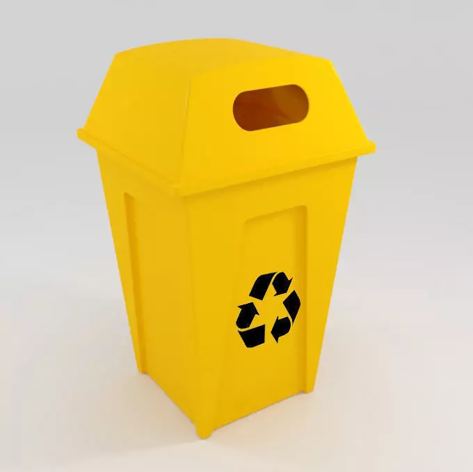  trash can  Free 3D model_0