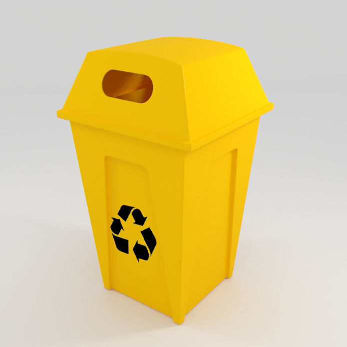  trash can  Free 3D model_2