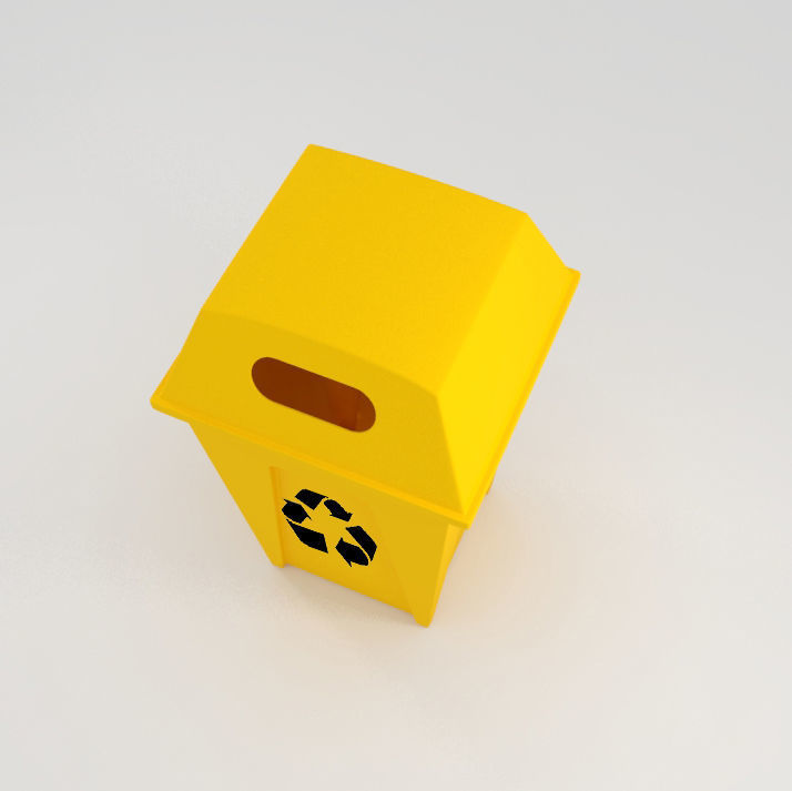  trash can  Free 3D model_4