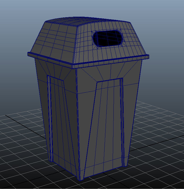  trash can  Free 3D model_1