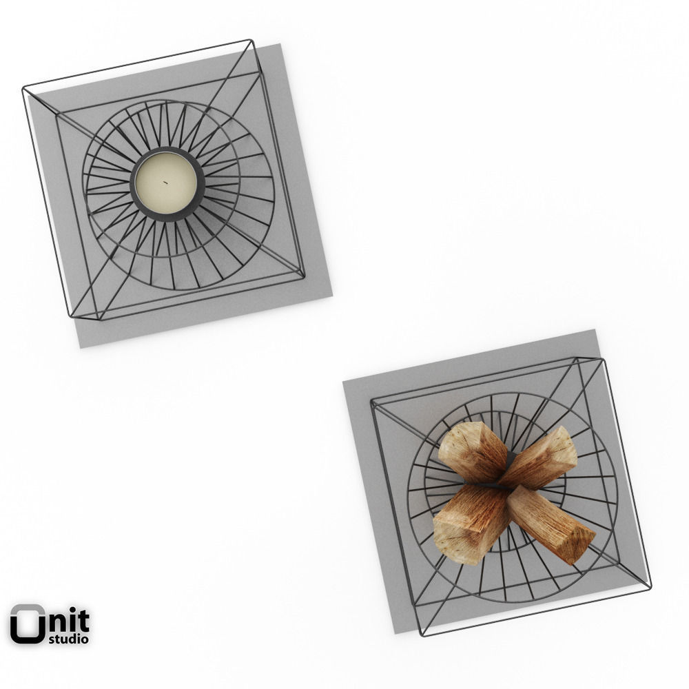 Skargaarden Boo fire basket 3D model_6