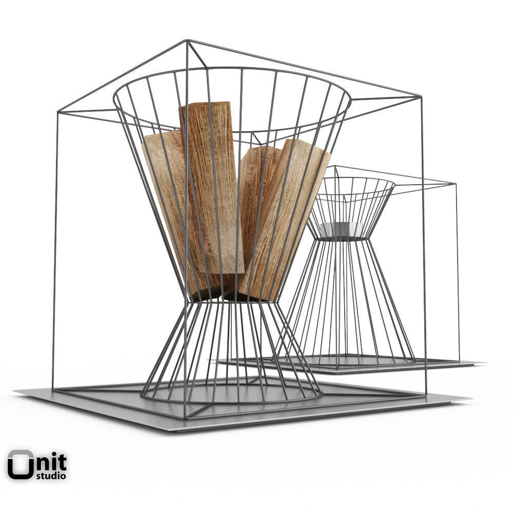 Skargaarden Boo fire basket 3D model_2