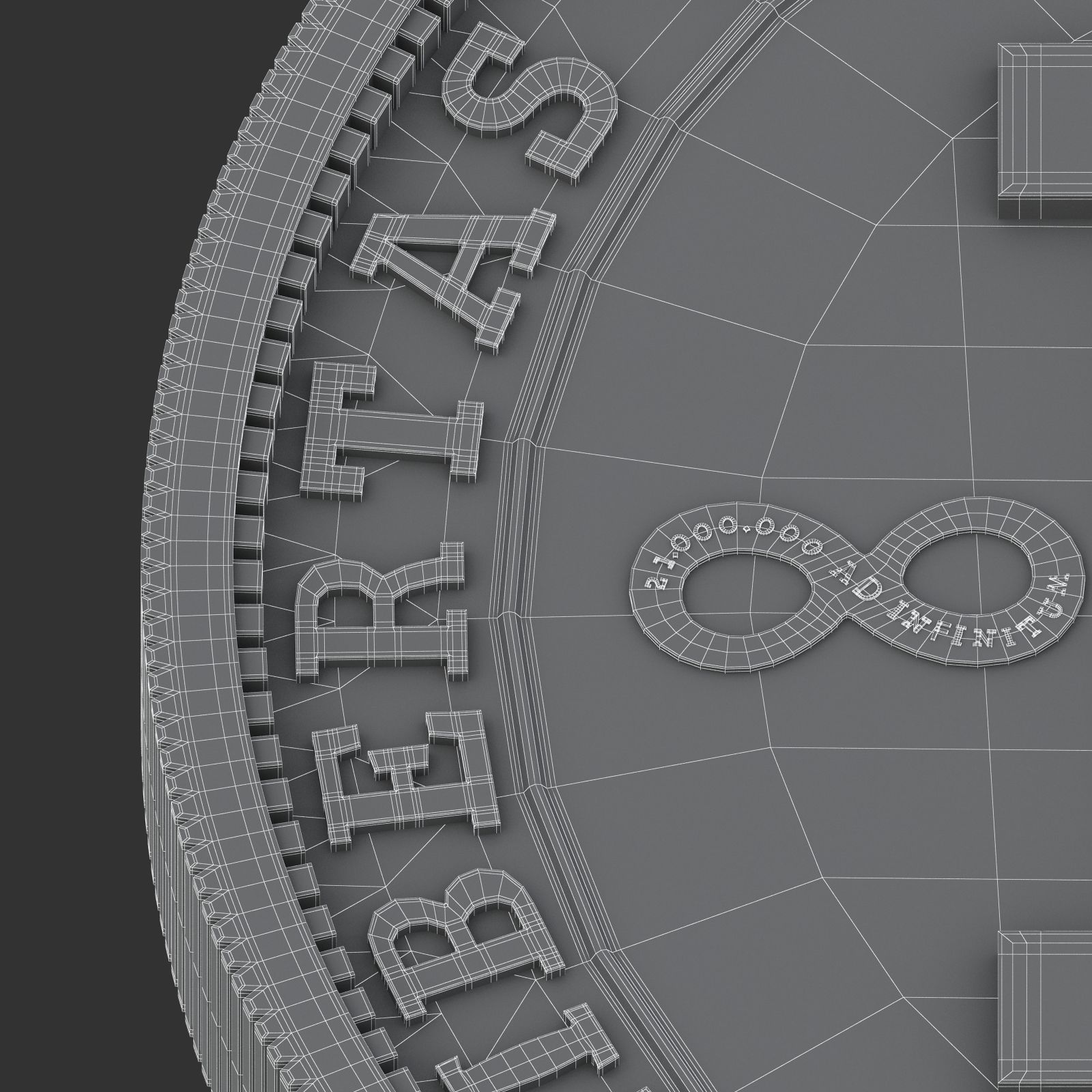 Bitcoin Gold 3D model_10