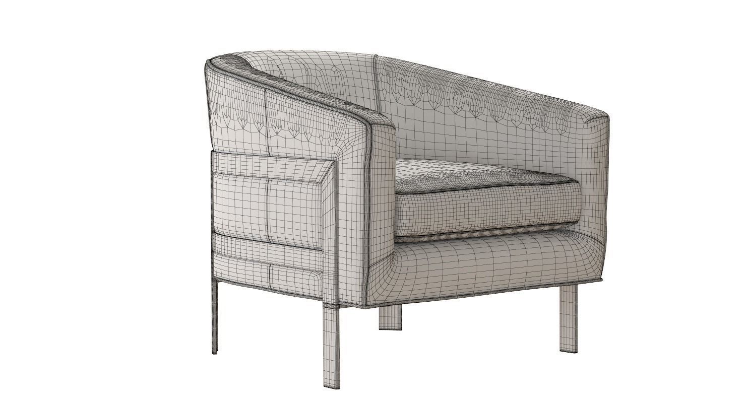 Mitchell Gold Avery Chair 3D model_9