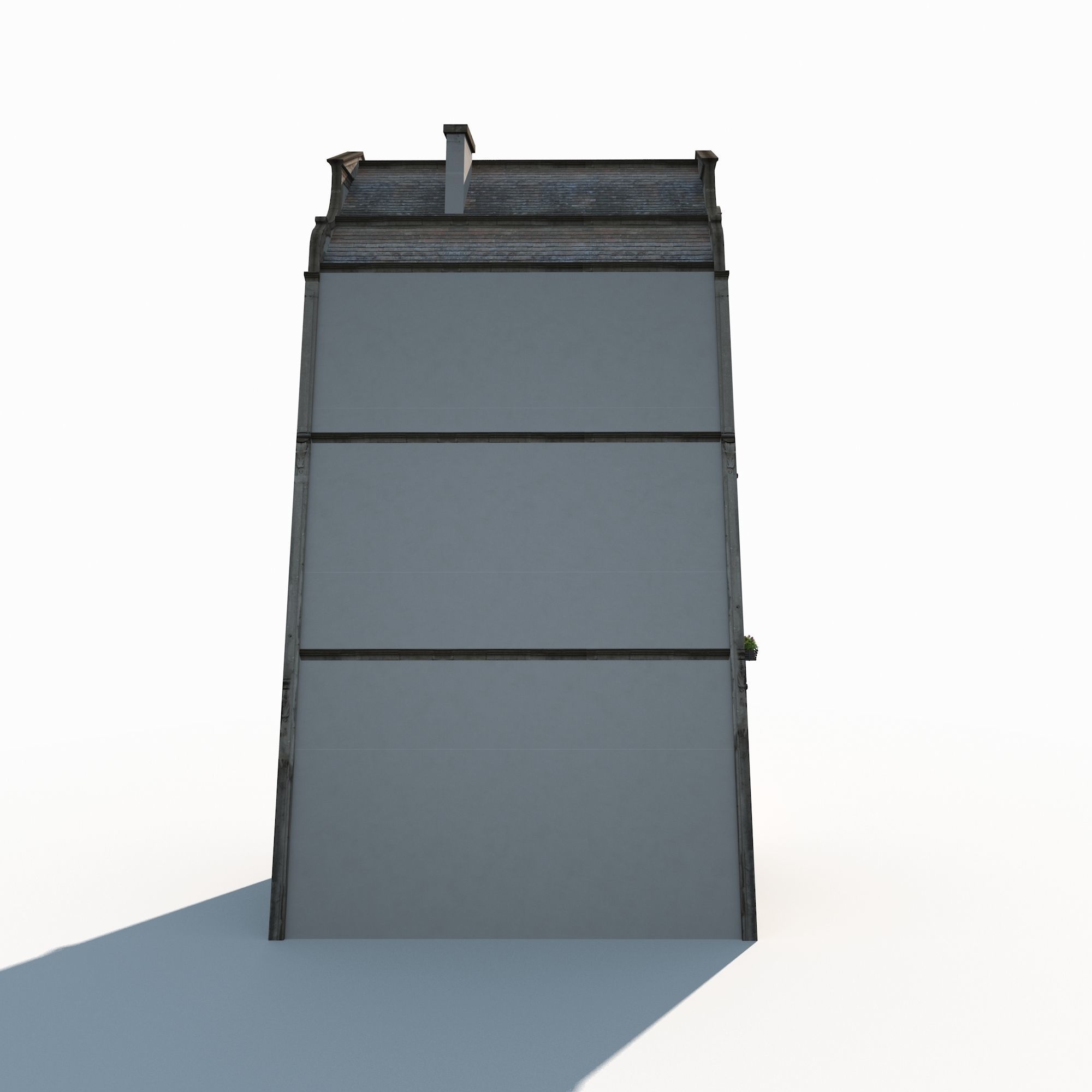 Buildings Facade 181 Low Poly Low-poly 3D model_6