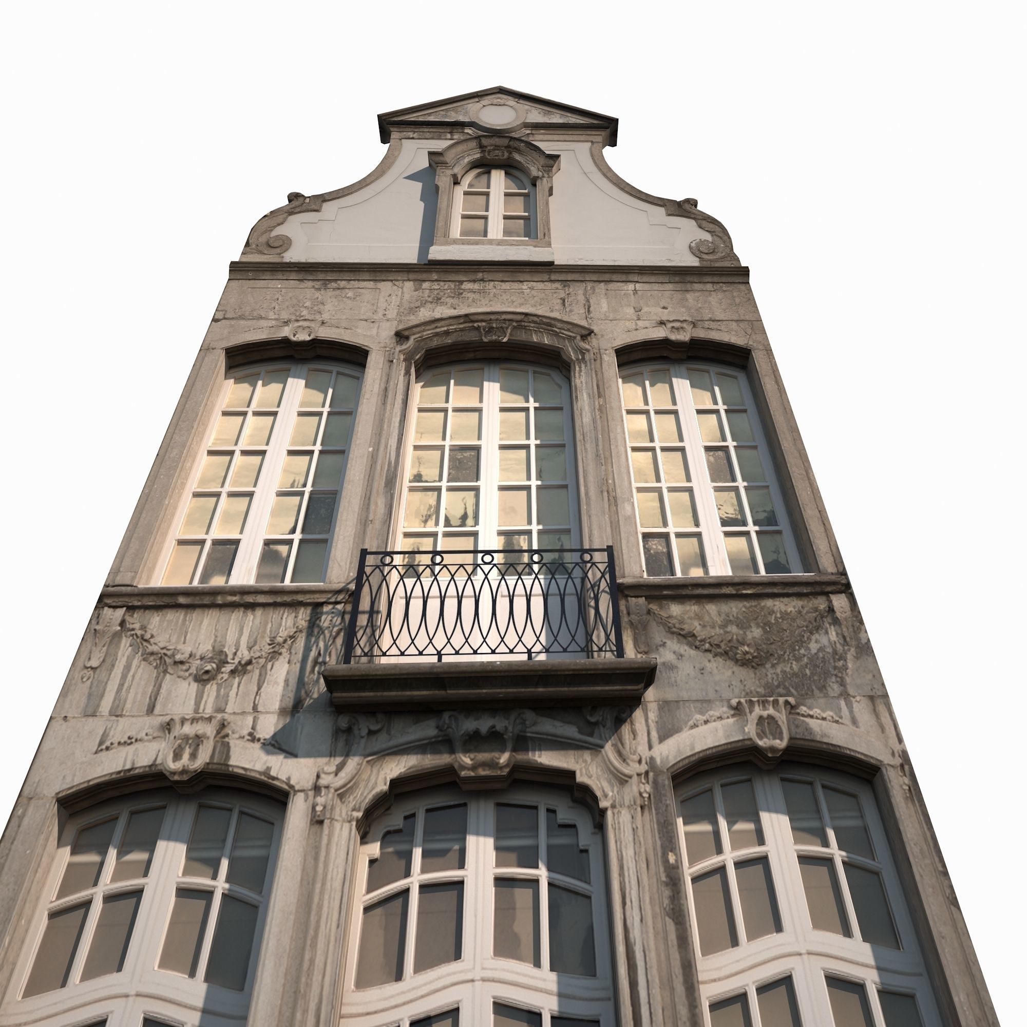 Buildings Facade 181 Low Poly Low-poly 3D model_8