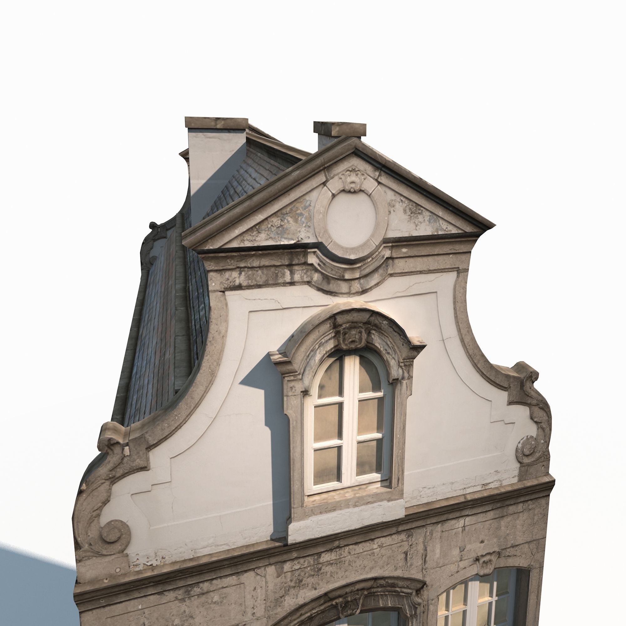 Buildings Facade 181 Low Poly Low-poly 3D model_10