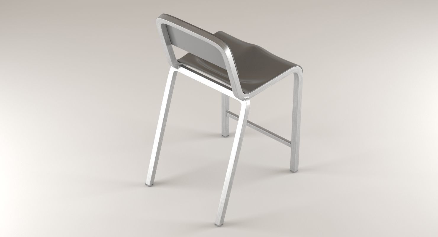 Emeco Counter Stool 3D model_4