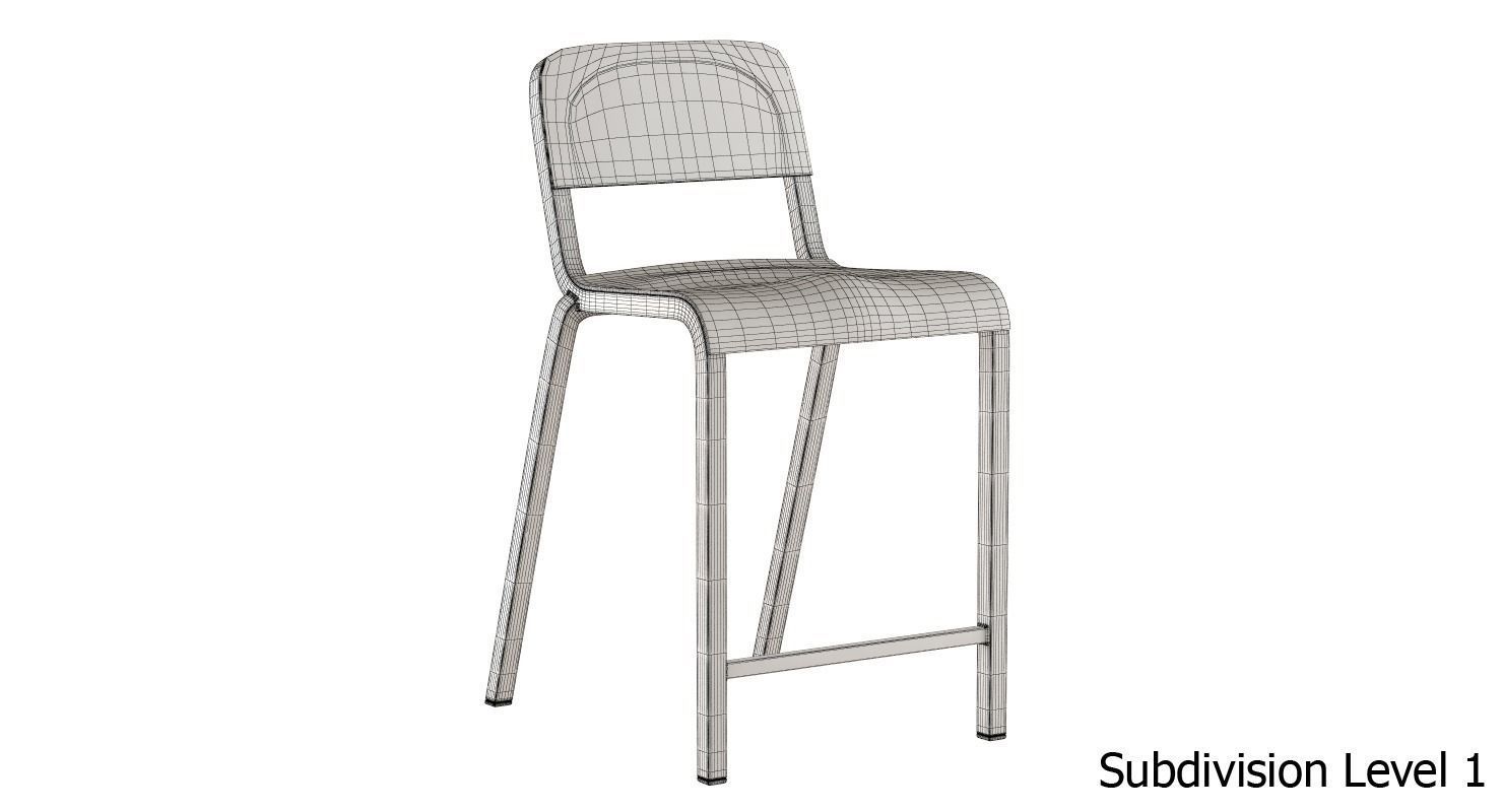 Emeco Counter Stool 3D model_7