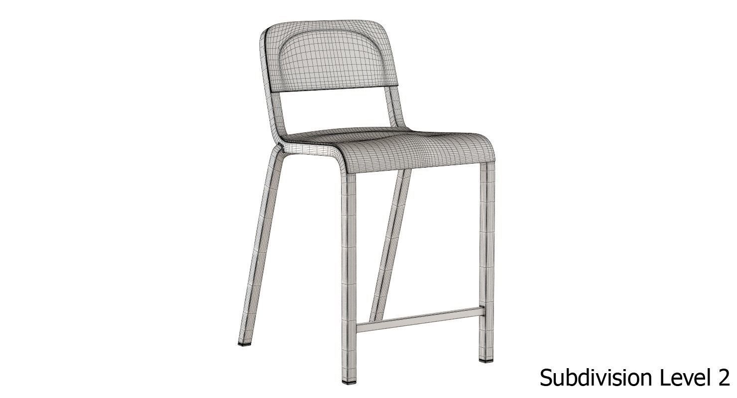 Emeco Counter Stool 3D model_8