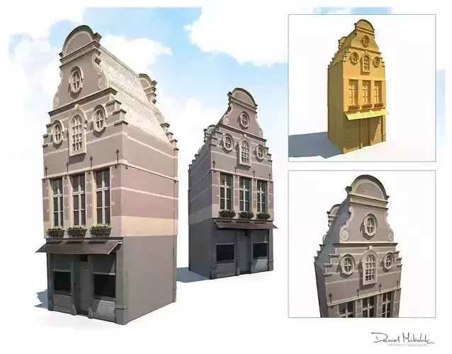 Apartment House 183 Low Poly