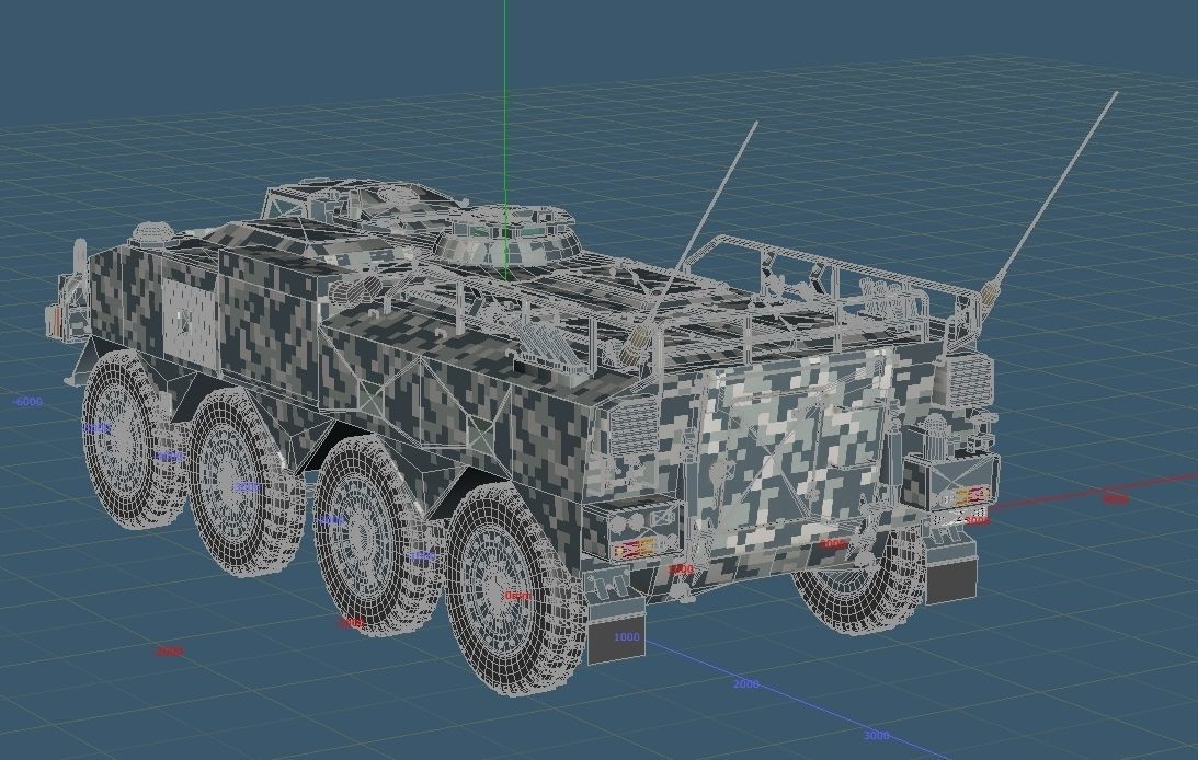 Japan Ground Self Defense Force Type96 Armored Personnel Carrier 3D model_4