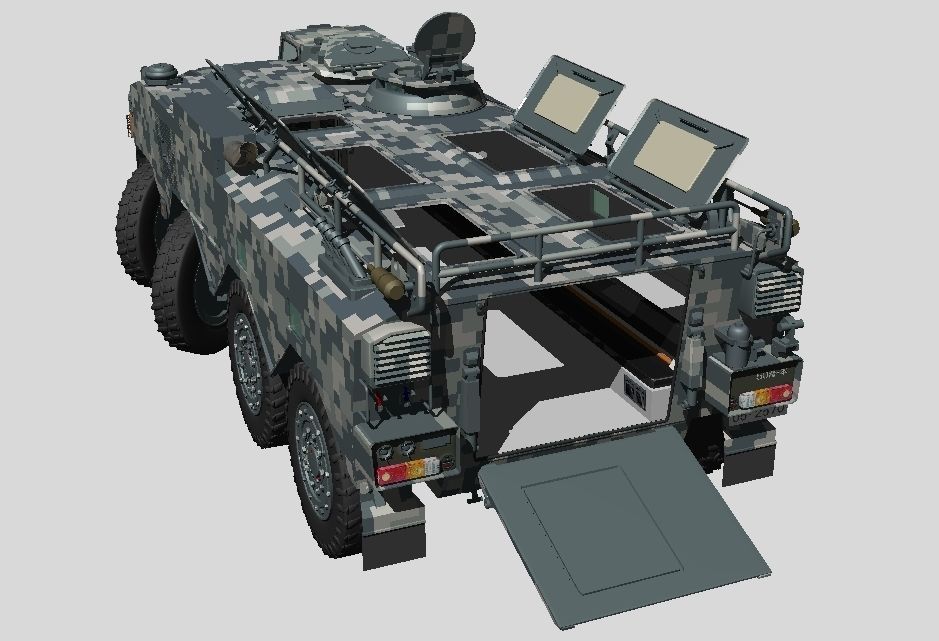 Japan Ground Self Defense Force Type96 Armored Personnel Carrier 3D model_1