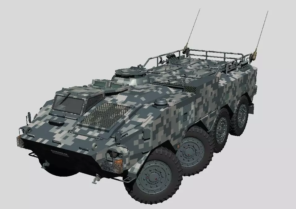 Japan Ground Self Defense Force Type96 Armored Personnel Carrier 3D model_0