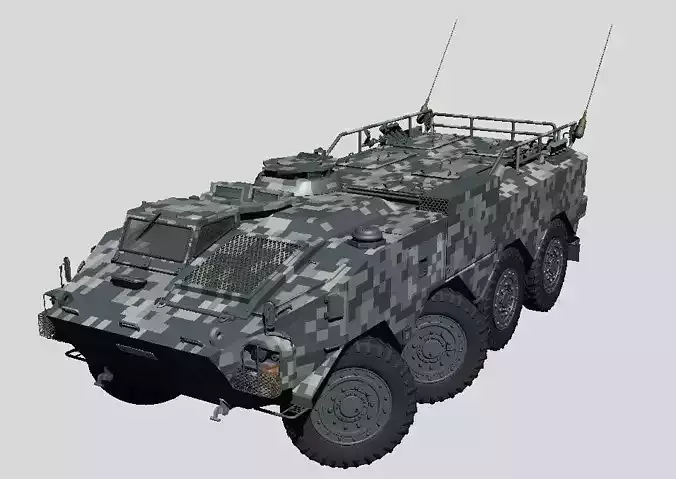 Japan Ground Self Defense Force Type96 Armored Personnel Carrier 3D model