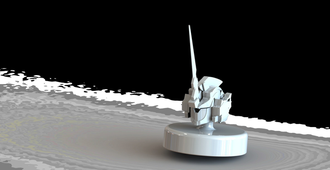 gundam-head 3d model sword 3D print model