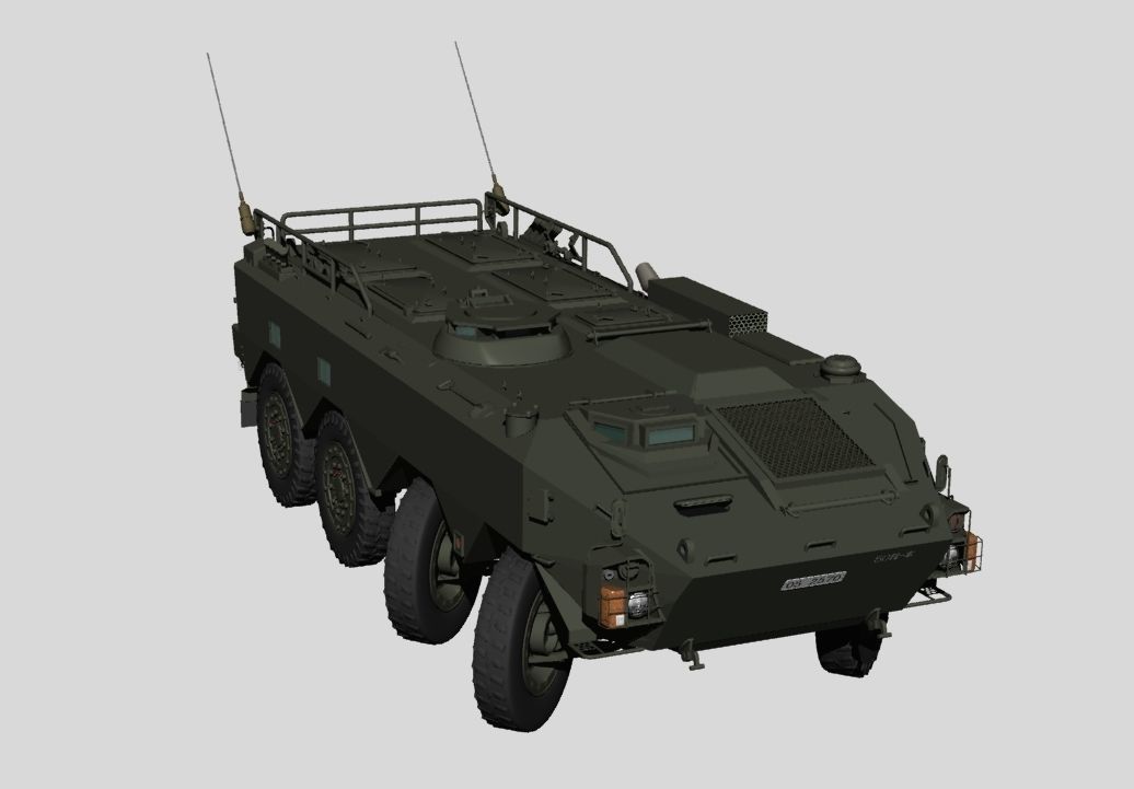Japan Ground Self-Defense Force Type96 APC Default Color 3D model_1