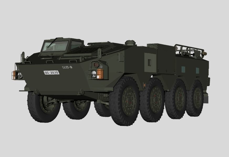 Japan Ground Self-Defense Force Type96 APC Default Color 3D model_2