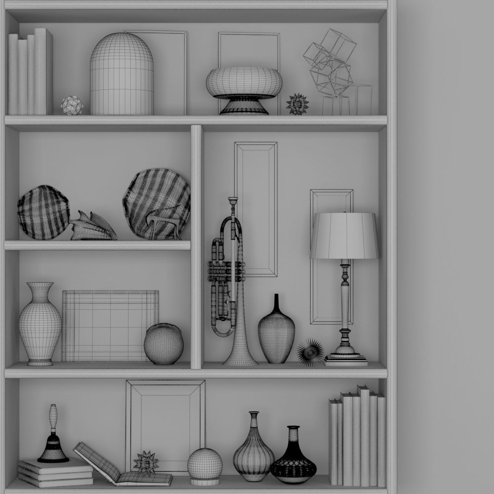 decorative set Gold 2 3D model_1