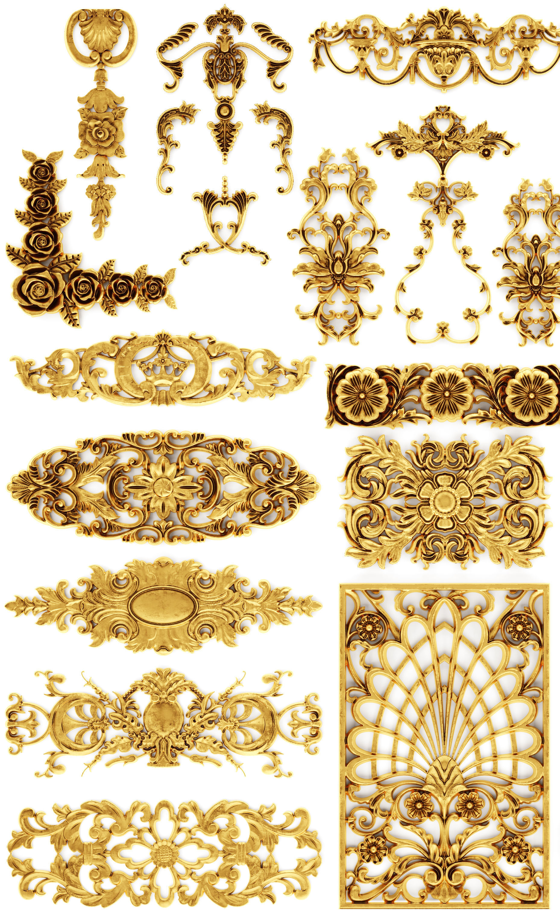 Cartouches SET 37 3D model_16