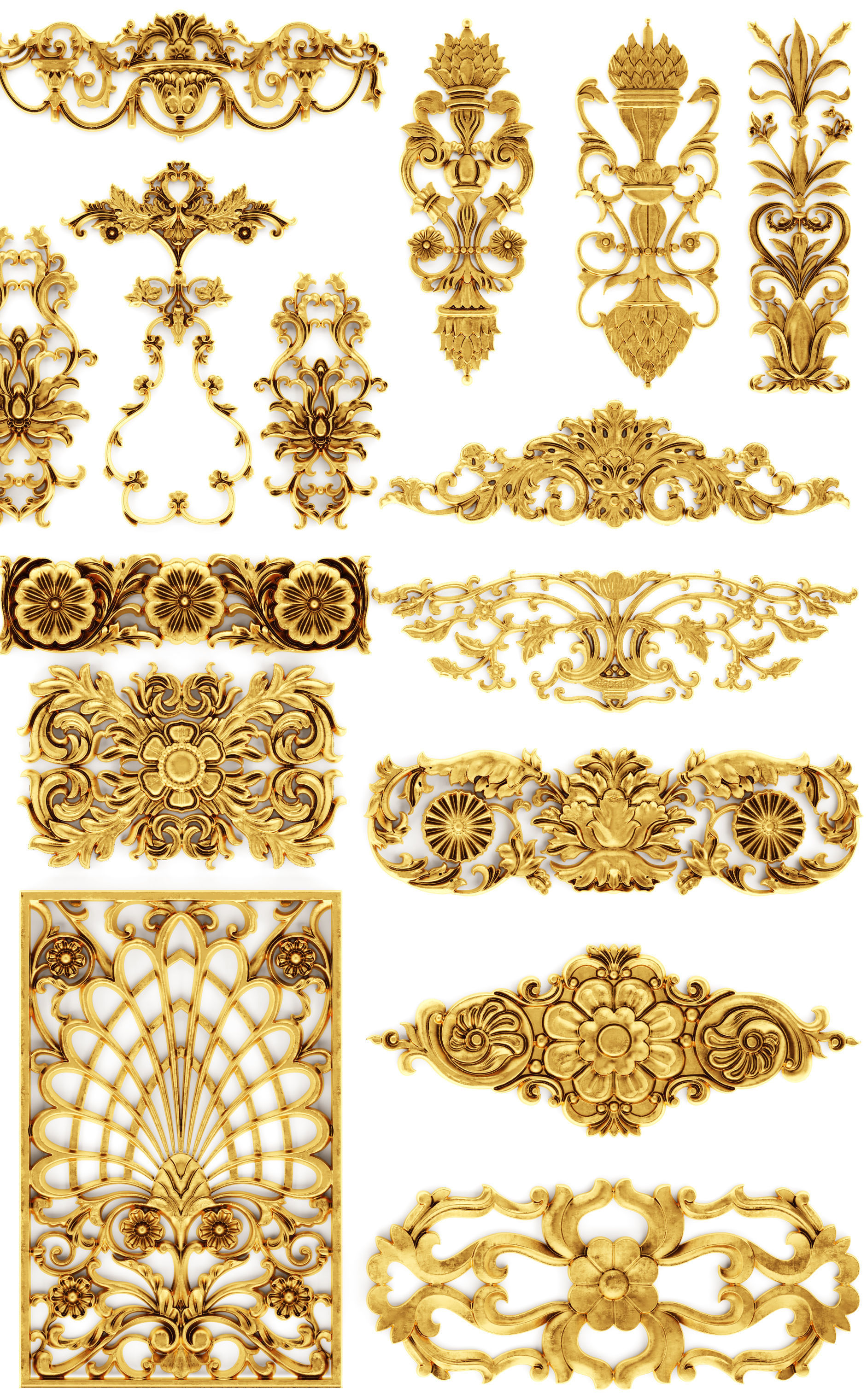 Cartouches SET 37 3D model_2