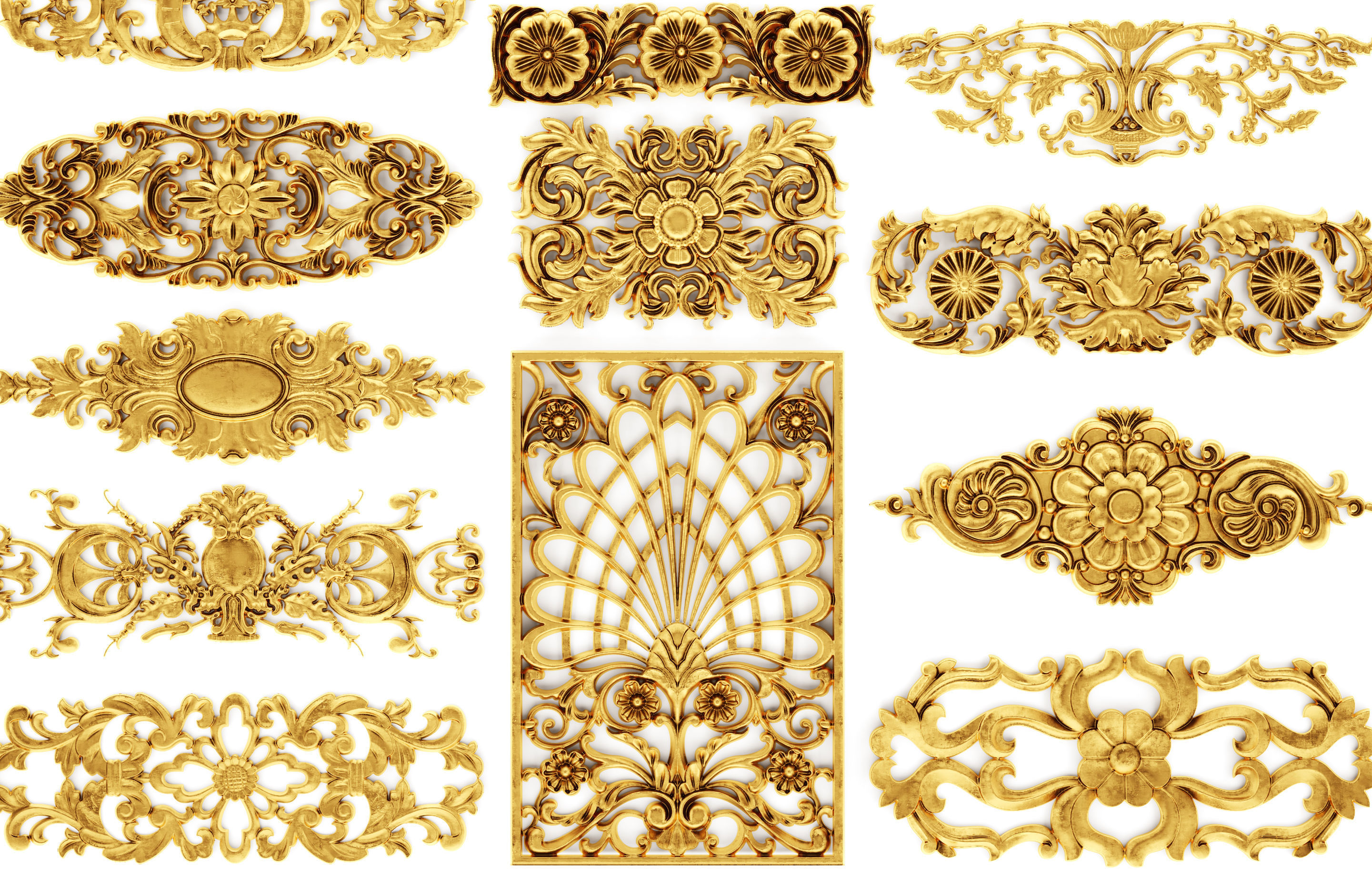 Cartouches SET 37 3D model_7