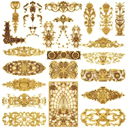 Cartouches SET 37 3D model