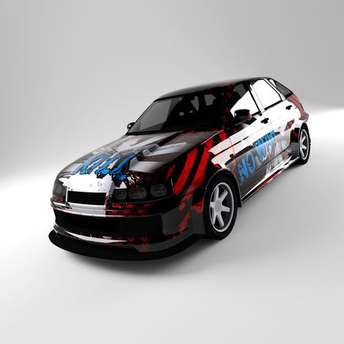 Lada 21012 Low-poly 3D model