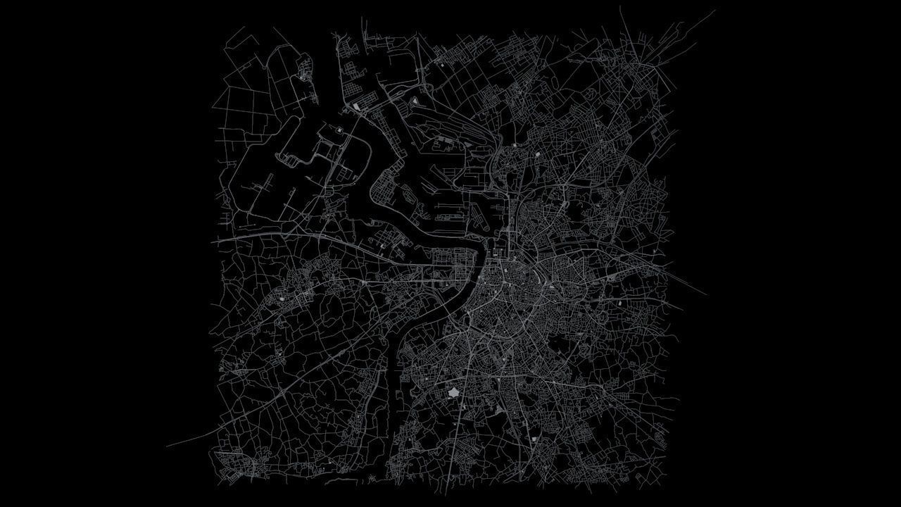 Antwerp Road Network and Streets 3D model_6