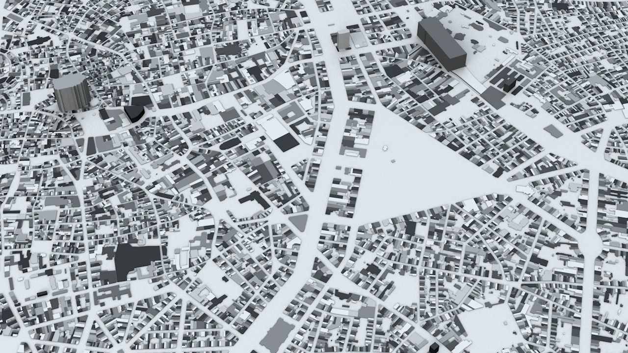 Antwerp Road Network and Streets 3D model_5